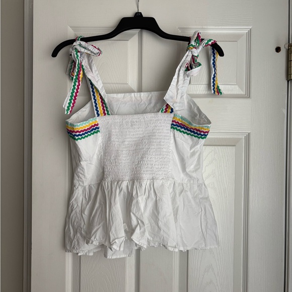 Crown & Ivy White Camisole with Colorful Trim - Picture 2 of 2